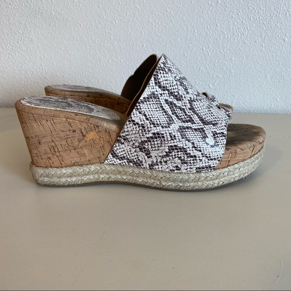 Donald Pliner Snakeprint Wedge Sandal